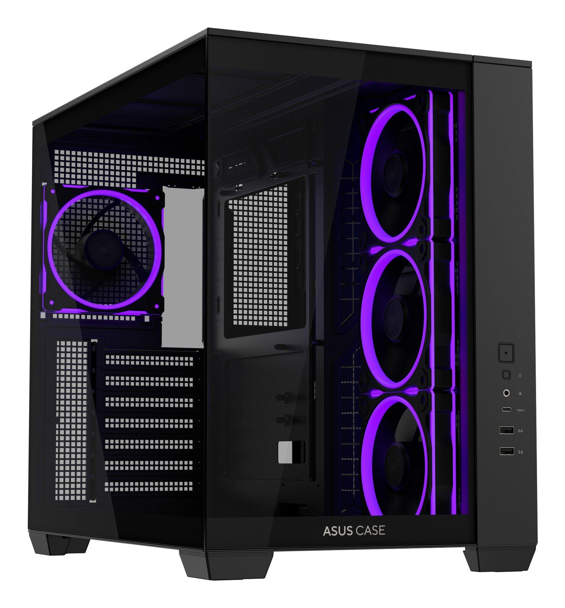 Caixa de PC ASUS A32PLUSTGARGBBLACK (ATX, Micro ATX, Mini-ITX - Midi Tower - Metal - Preto)