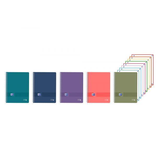 Pack de 5 Cadernos Espiral OXFORD Europeanbook 8 Live & Go (Plástico - Cores Sortidas), miniatura 2