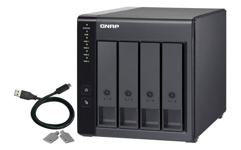 NAS QNAP TR-004 (Serial ATA II, Serial ATA III - 4 baias - Preto), miniatura 6