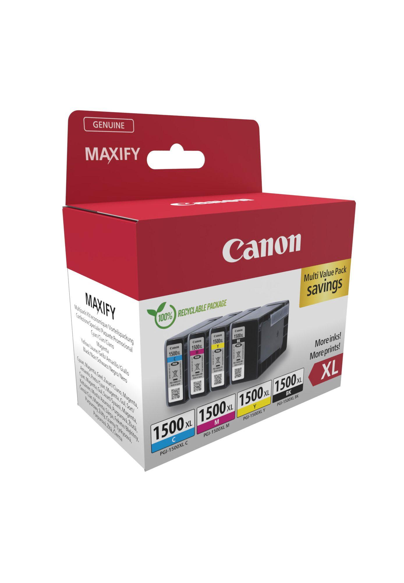 Tinteiros CANON PGI-1500XL (Preto, Ciano, Magenta e Amarelo), miniatura 2
