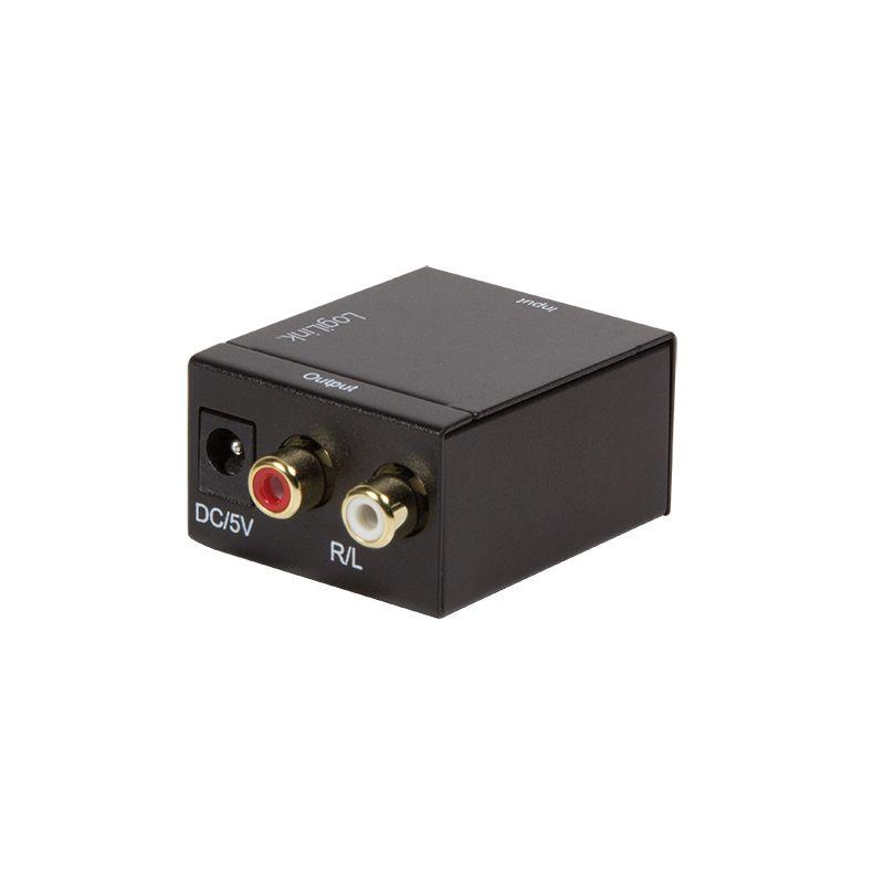 Conversor de Áudio Digital-Analógico LOGILINK CA0100 (Toslink - Preto)