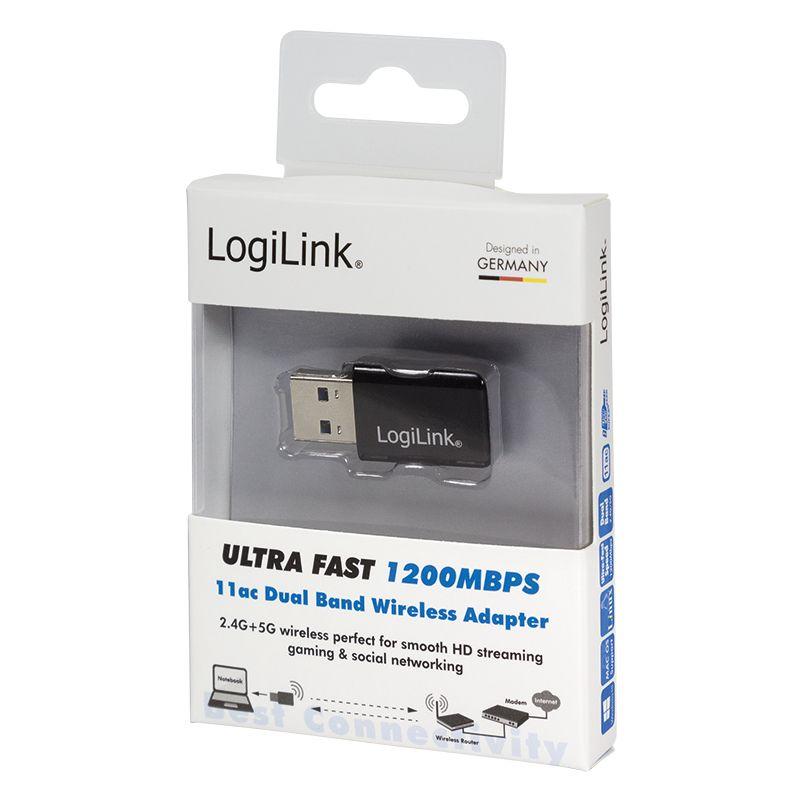 Adaptador Wi-Fi USB LOGILINK WL0243 (1200 Mbit/s - USB), miniatura 4