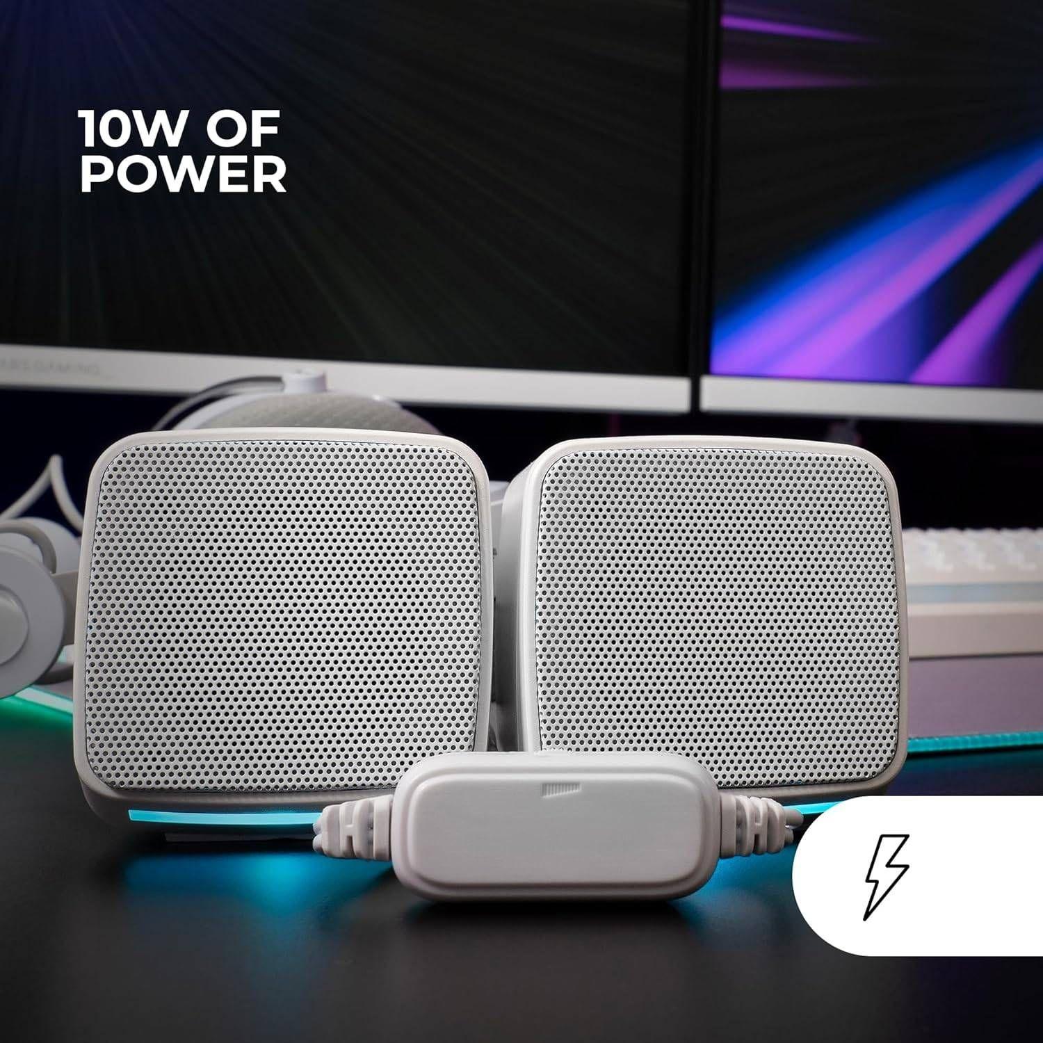 Colunas MARS GAMING MS-PRO (10 W - Com fios - Branco), miniatura 3