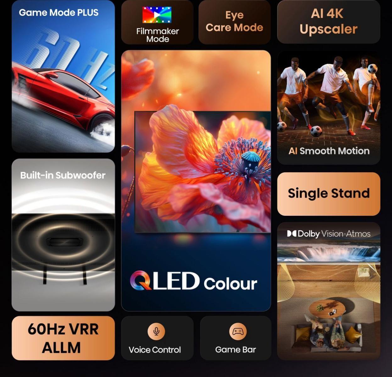 Televisão HISENSE TV 75A7Q (75" - QLED - 4K Ultra HD - Preto) — miniatura 4