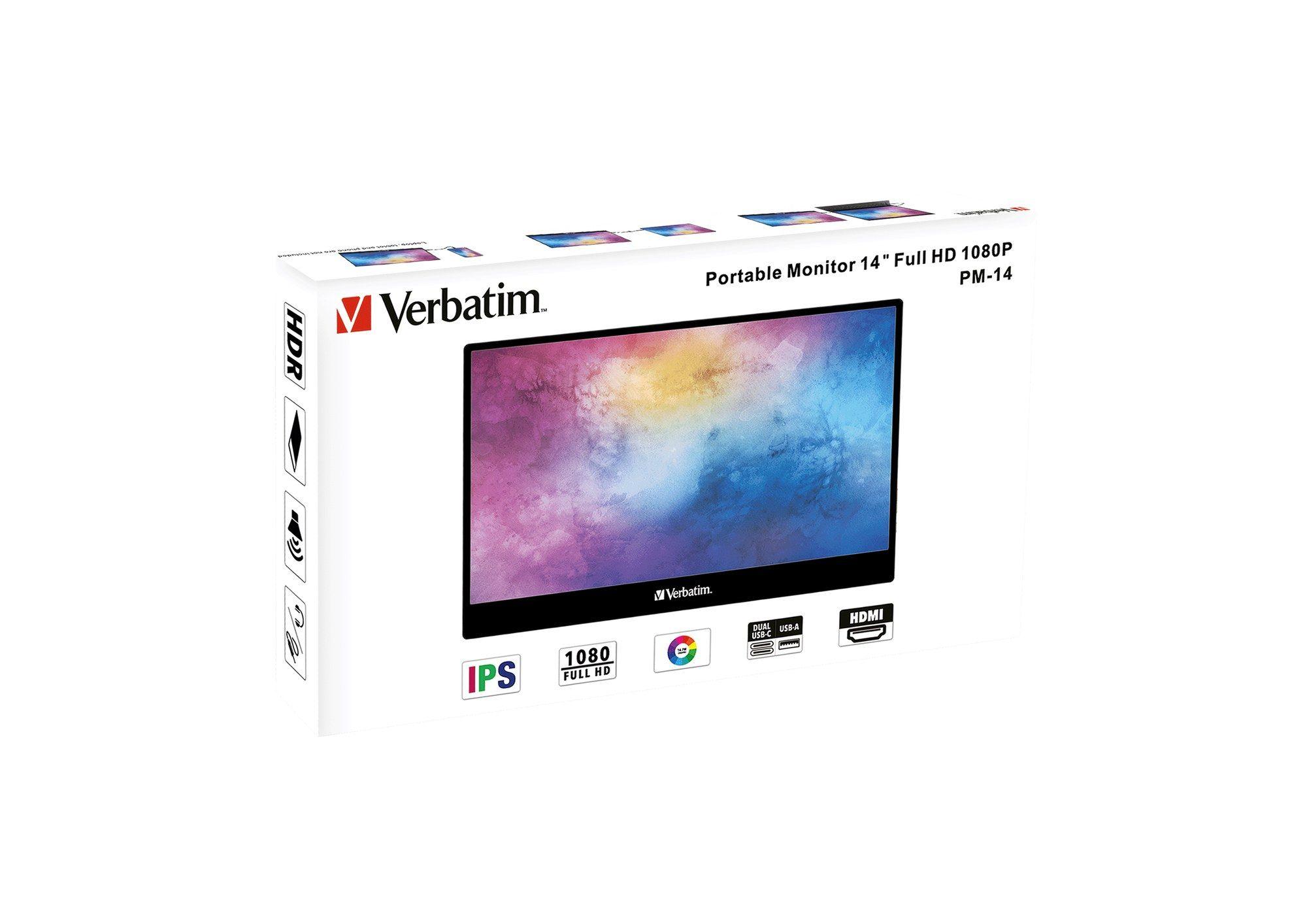 Monitor VERBATIM PM-14 (14" - IPS - 60 Hz - Preto) — miniatura 5