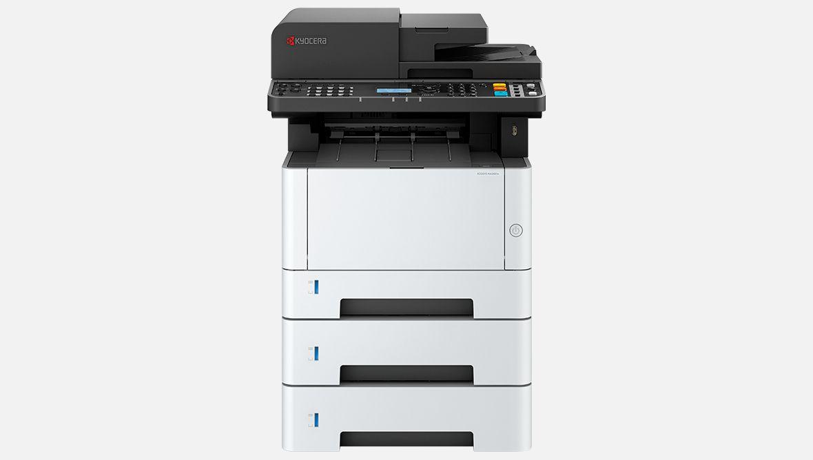Impressora Multifunções KYOCERA ECOSYS MA3500x (A4 - Impressão a preto e branco - 850 folhas - Branco/Cinzento) — miniatura 3