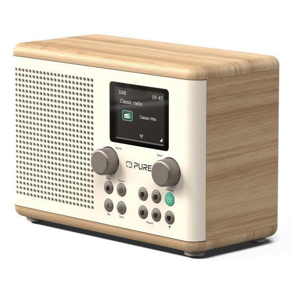 Rádio Digital PURE Classic H4 (10 W - DAB/DAB+ e FM - Branco Algodão/Carvalho), miniatura 2