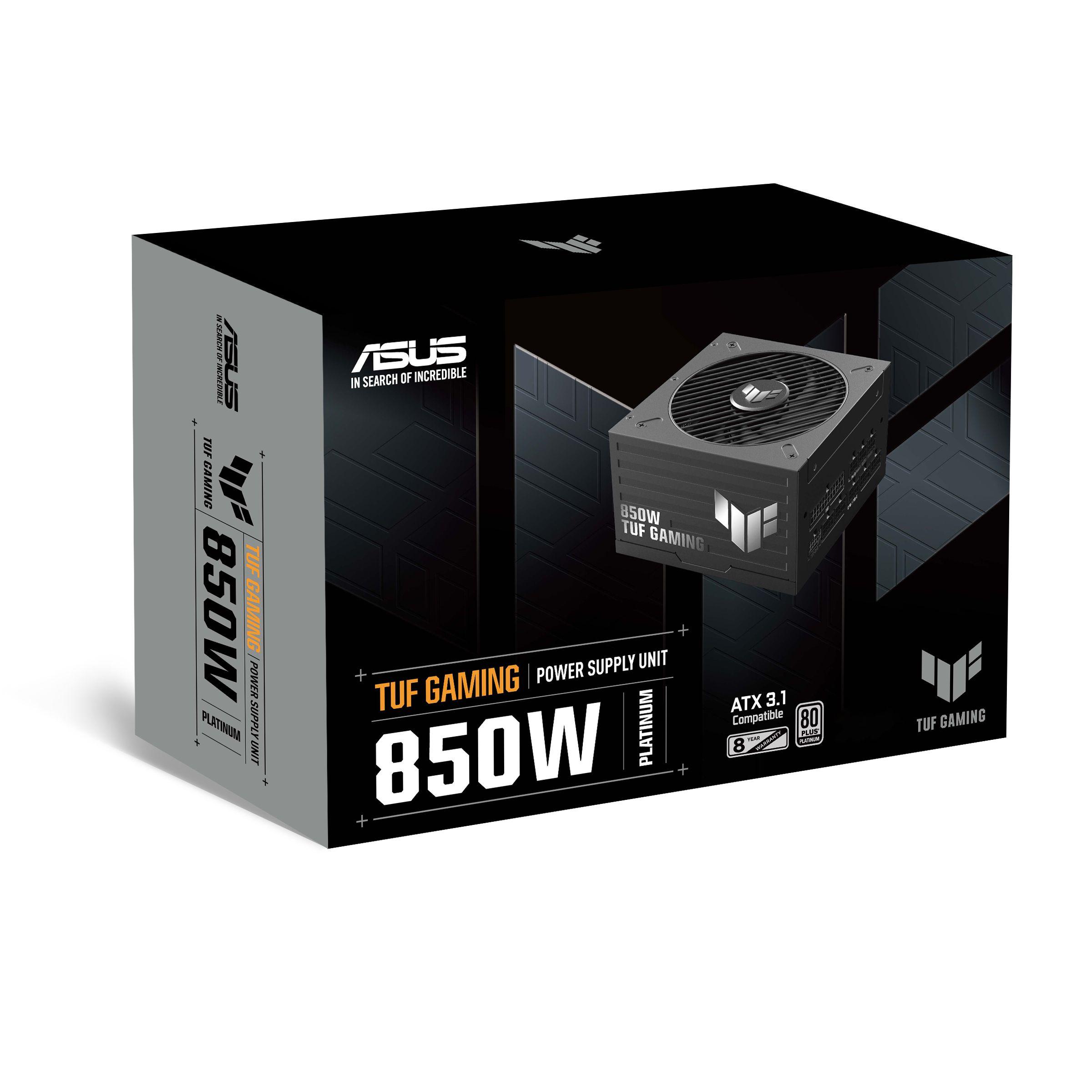 Fonte de Alimentação ASUS TUF Gaming 850W Platinum (ATX - 850 W - 80 Plus Platinum - Preto), miniatura 9