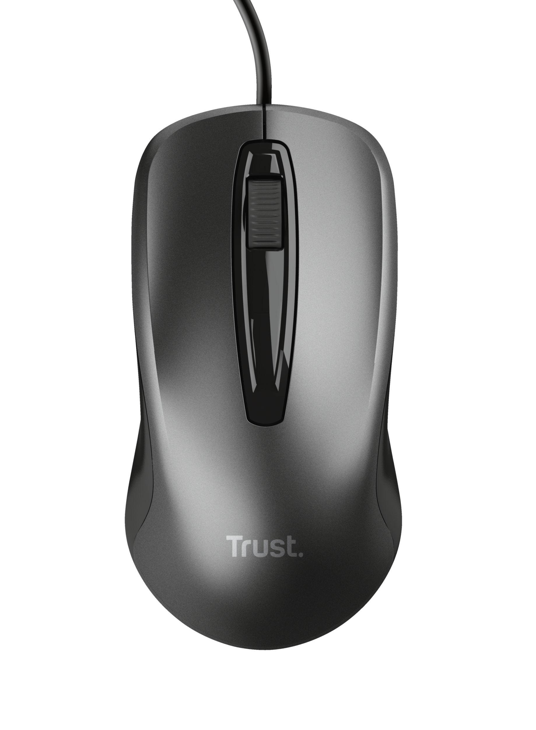 Rato TRUST Basic 24657 (Ambidestro - 1200 DPI - Ótico - Preto) — miniatura 2