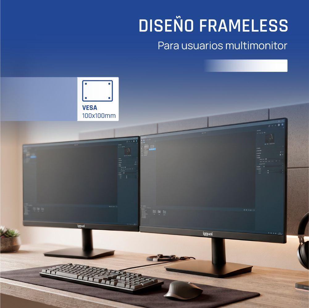 Monitor IGGUAL ML24SPC (23,8" - IPS - 120 Hz - Preto) — miniatura 3