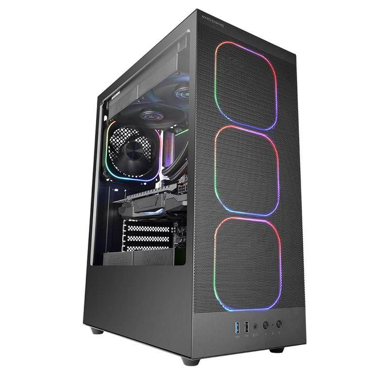 Caixa PC MARS GAMING MCNEBULA (ATX, Micro ATX, Mini-ITX - Torre média - Aço SPCC, 0,6 mm - Preto), miniatura 2