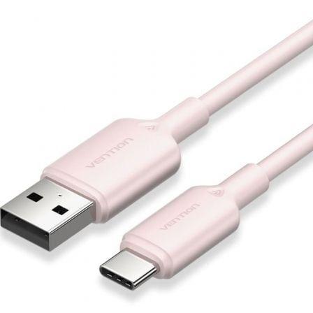 Cabo USB VENTION CTQPH (2 m - USB Tipo-C macho - USB Tipo-A macho - Rosa)