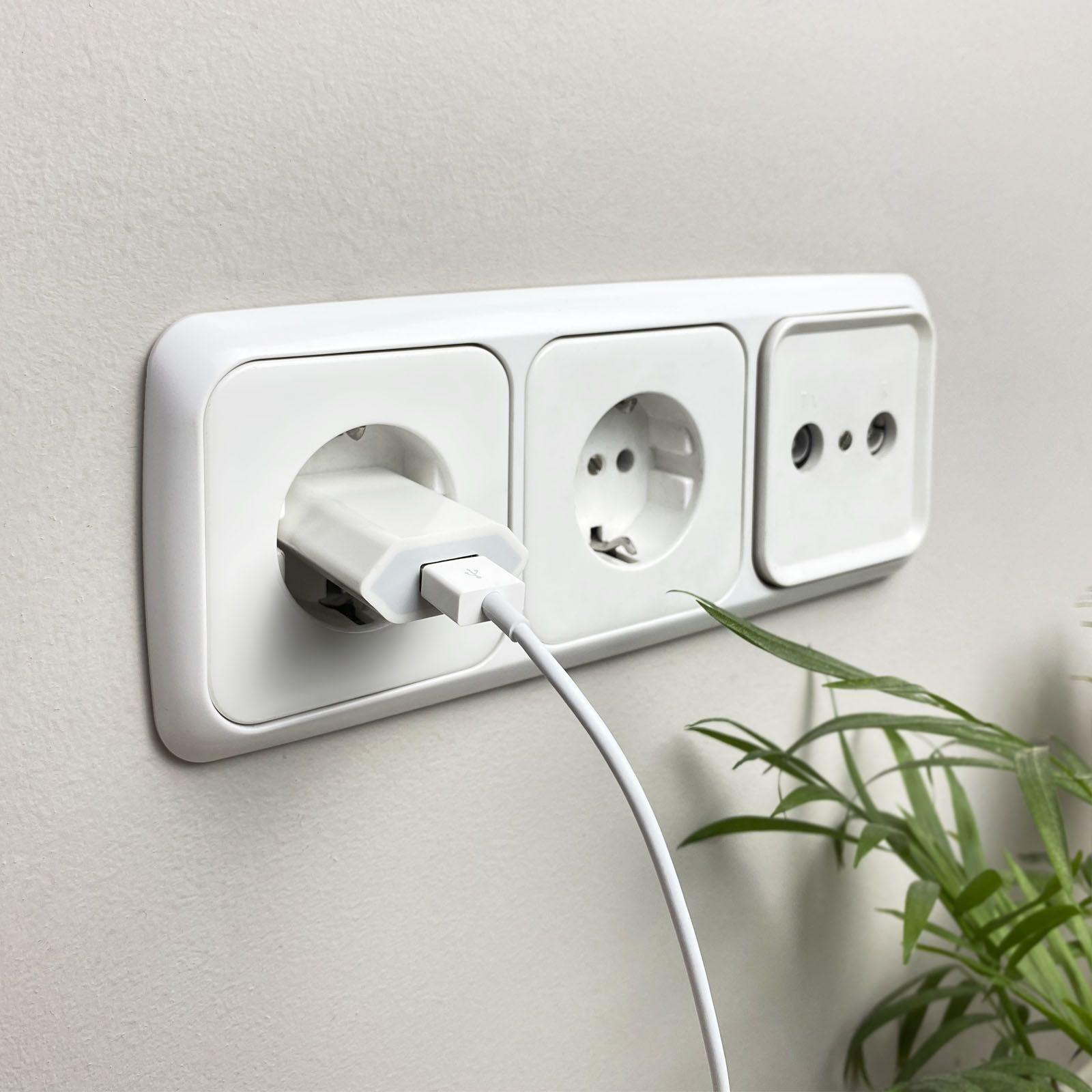 Carregador de Rede USB NANOCABLE 10.10.2001 (5 W - Branco), miniatura 3