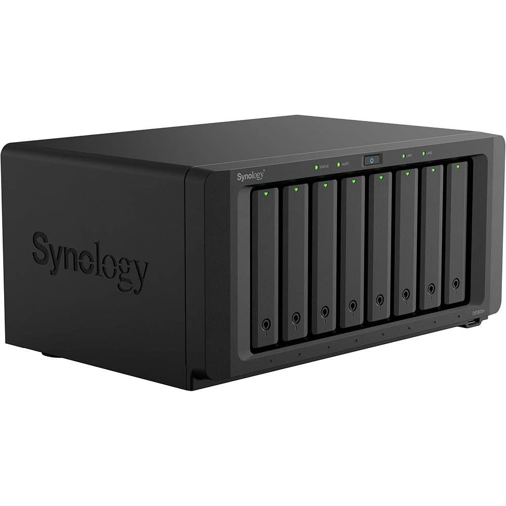 NAS SYNOLOGY DiskStation DS1825+ (3.5,M.2,2.5 " - M.2, SATA - AMD - Preto) — miniatura 3