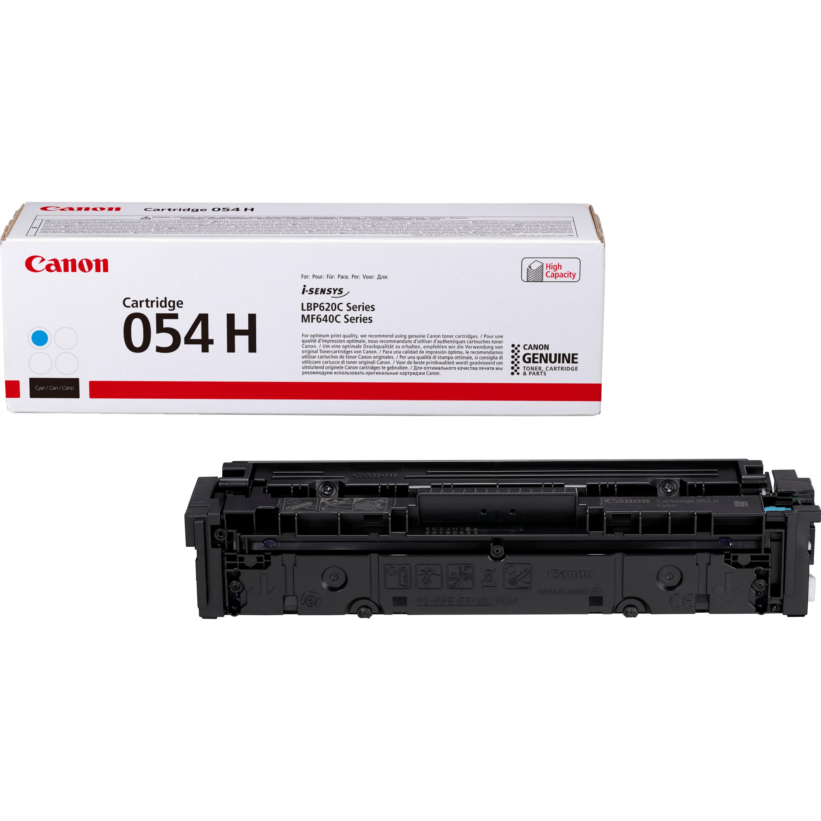 Toner CANON 054H C (2300 páginas - Ciano)