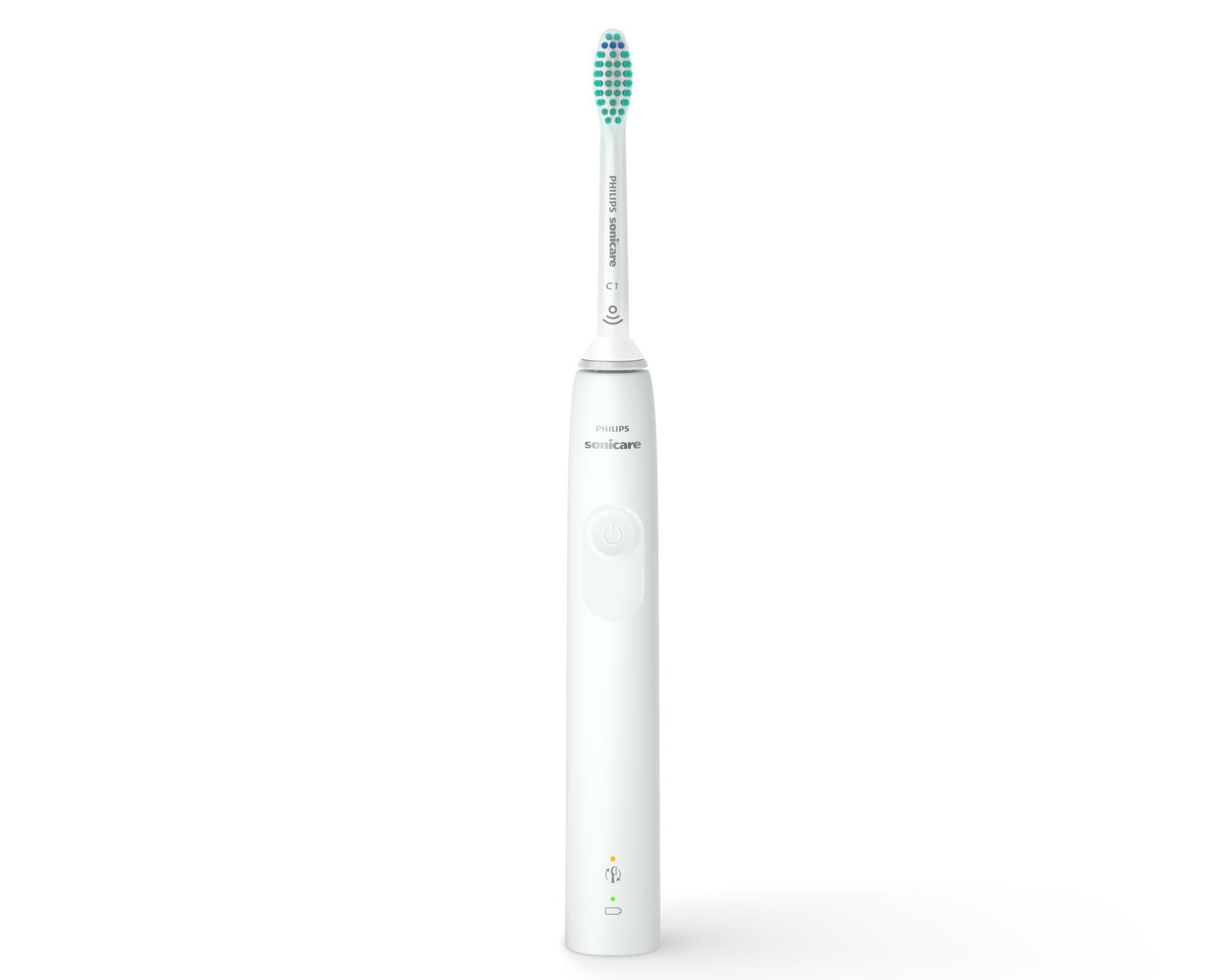Escova de Dentes Elétrica Sónica PHILIPS Sonicare 3100 Series HX3673/13 (Branco)