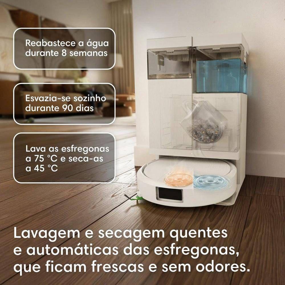 Robot Aspirador IROBOT Roomba Plus 515 N285040 (22 000 Pa - LiDAR - Altura 8,35 cm - Preto), miniatura 4