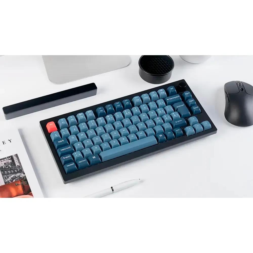 Teclado KEYCHRON V1 Max (Português - Gateron Jupiter Brown táctil - Bluetooth - Preto e Cinzento) — miniatura 2