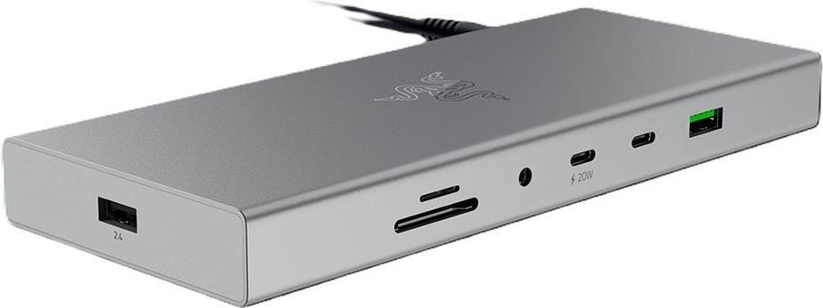 Dock USB 4 RAZER USB 4 Dock (1 m - Windows 10, Windows 11 - Prateado)