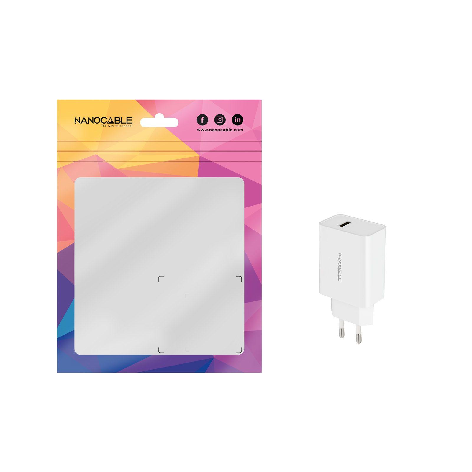 Carregador de Parede USB NANOCABLE 10.10.2003 (10 W - Branco) — miniatura 2