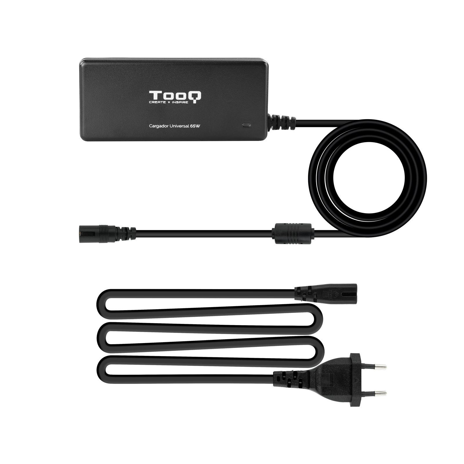 Carregador Universal para Portátil TOOQ TQLC-65BS02AT (65 W - 1.5 A - 1 A - Preto) — miniatura 3