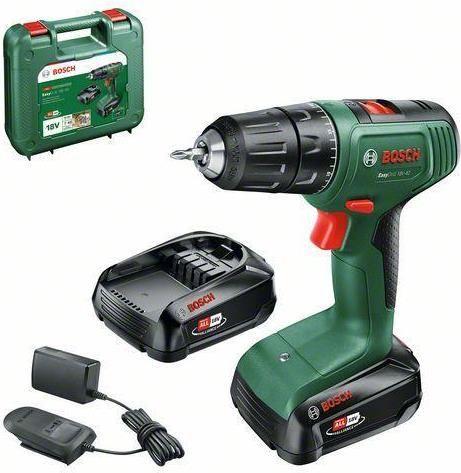 Berbequim/Aparafusadora BOSCH EasyDrill 18V-40 (18 V - Iões de lítio - Verde e Preto)