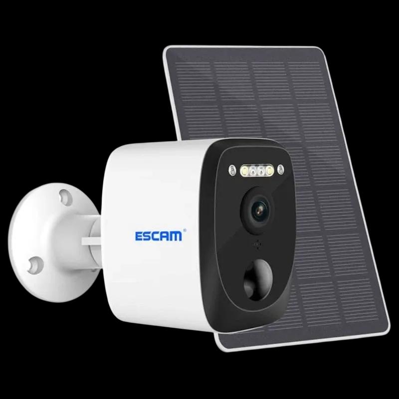 Câmara IP ESCAM QF370 (3 MP - Wi-Fi - Painel Solar - Branco)