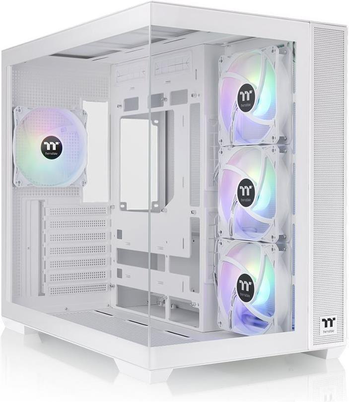 Caixa PC THERMALTAKE View 380 TG ARGB Snow (ATX, micro ATX, Mini-ITX - PS2 - Midi Tower - Branco)