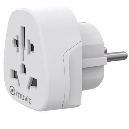 Adaptador Universal MUVIT FOR CHANGE MCADP0007 (Policarbonato ignífugo - Branco)