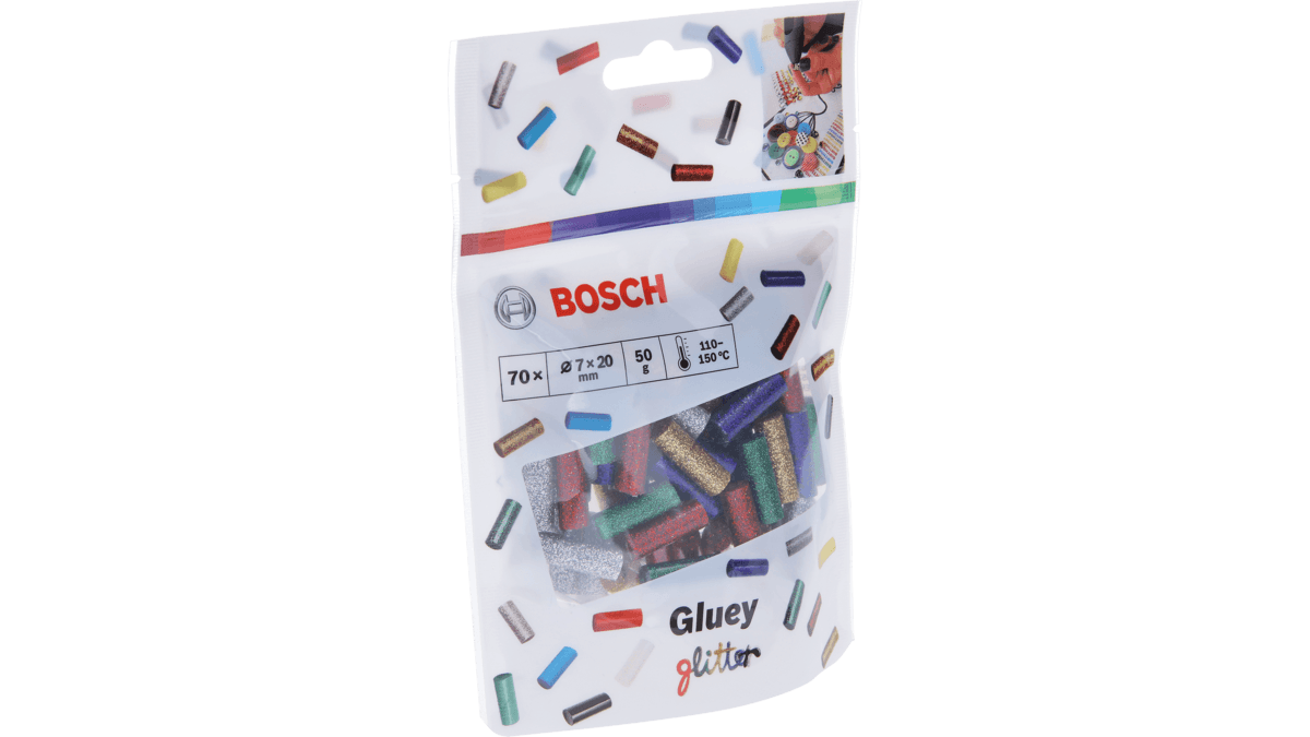 Bastões de Cola Termofusível BOSCH Gluey 2608002006 (Cores Brilhantes), miniatura 3