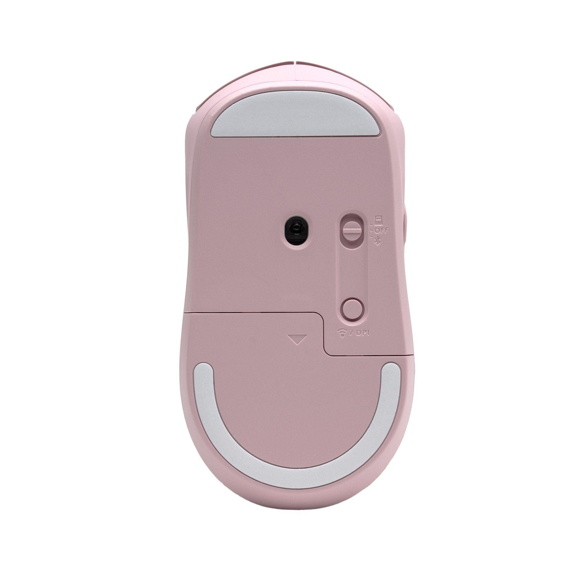 Rato HP 400 Dual (Ambidestro - 6000 DPI - RF Wireless + Bluetooth - Rosa) — miniatura 5