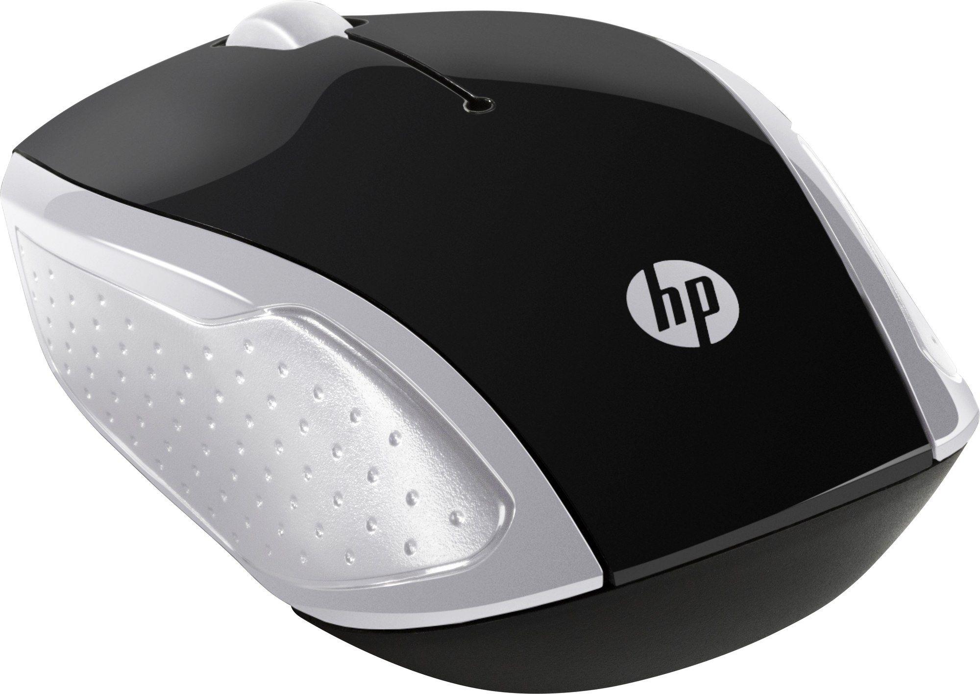 Rato HP 200 (Ambidestro - 1000 DPI - Ótico - Prateado), miniatura 2