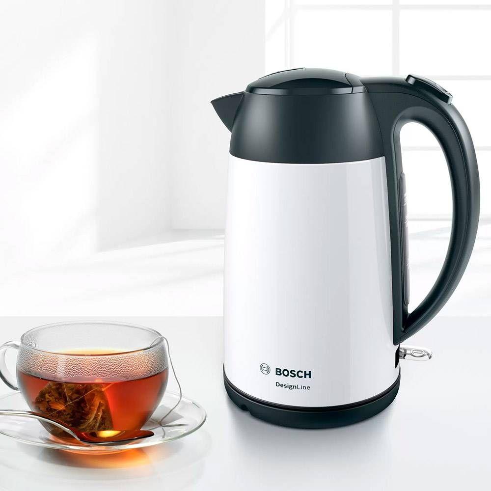 Jarro Elétrico BOSCH TWK3P421 (2400 W - 1,7 l - Aço inoxidável - Preto e Branco), miniatura 4