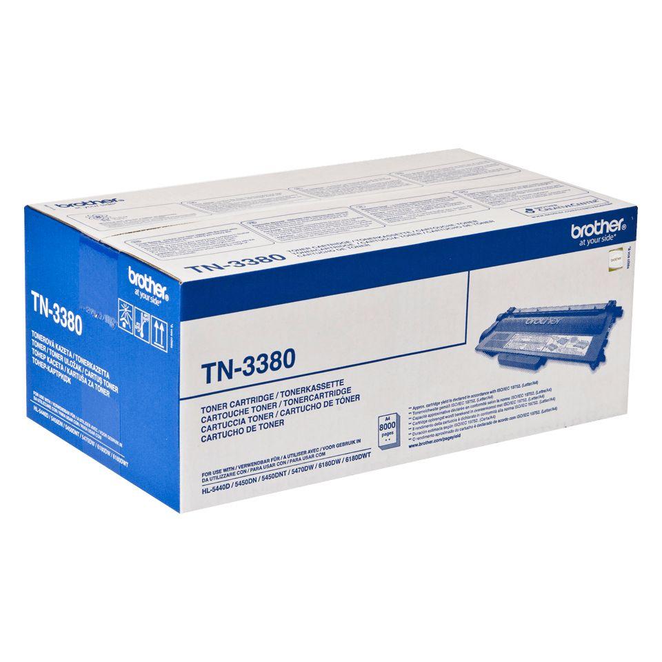 Toner BROTHER TN-3380 (8000 páginas - Preto)