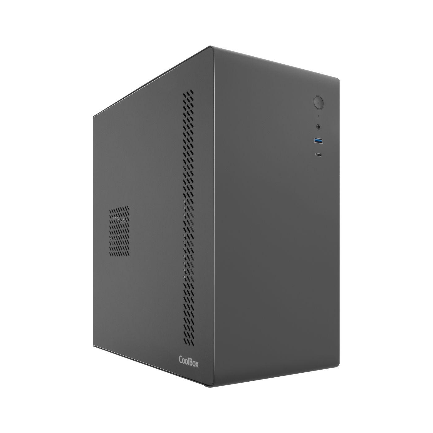 Caixa de Computador COOLBOX M640C (Micro ATX, Mini-ITX - Torre Micro-ATX - Aço SPCC 0,6 mm e SGCC 0,4 mm - Preto)