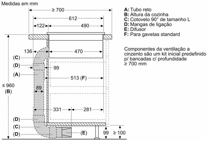 Kit de Recirculação SIEMENS HZ9VDKR0 (Encastre - 70 cm - Preto), miniatura 3