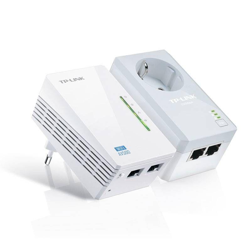 Kit Adaptadores Powerline TP-LINK TL-WPA4226 KIT (Wi-Fi 4 - 600 Mbit/s - Fast Ethernet - Branco)