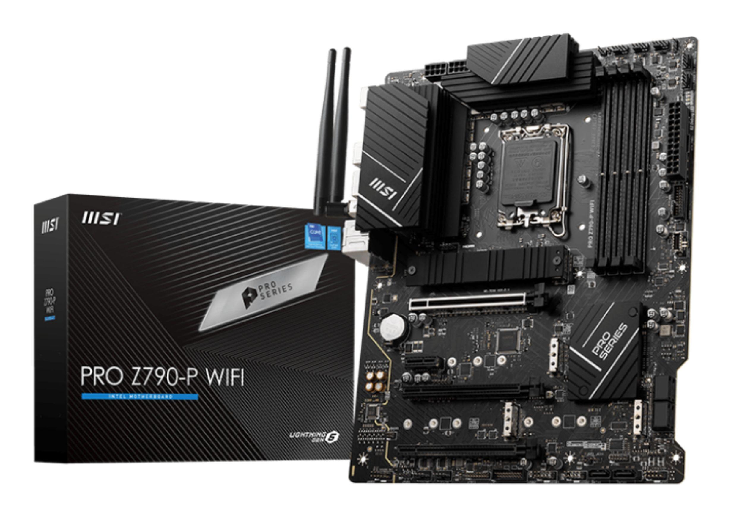 Motherboard MSI PRO Z790-P WIFI (LGA 1700 - ATX - Duplo canal - Preto)