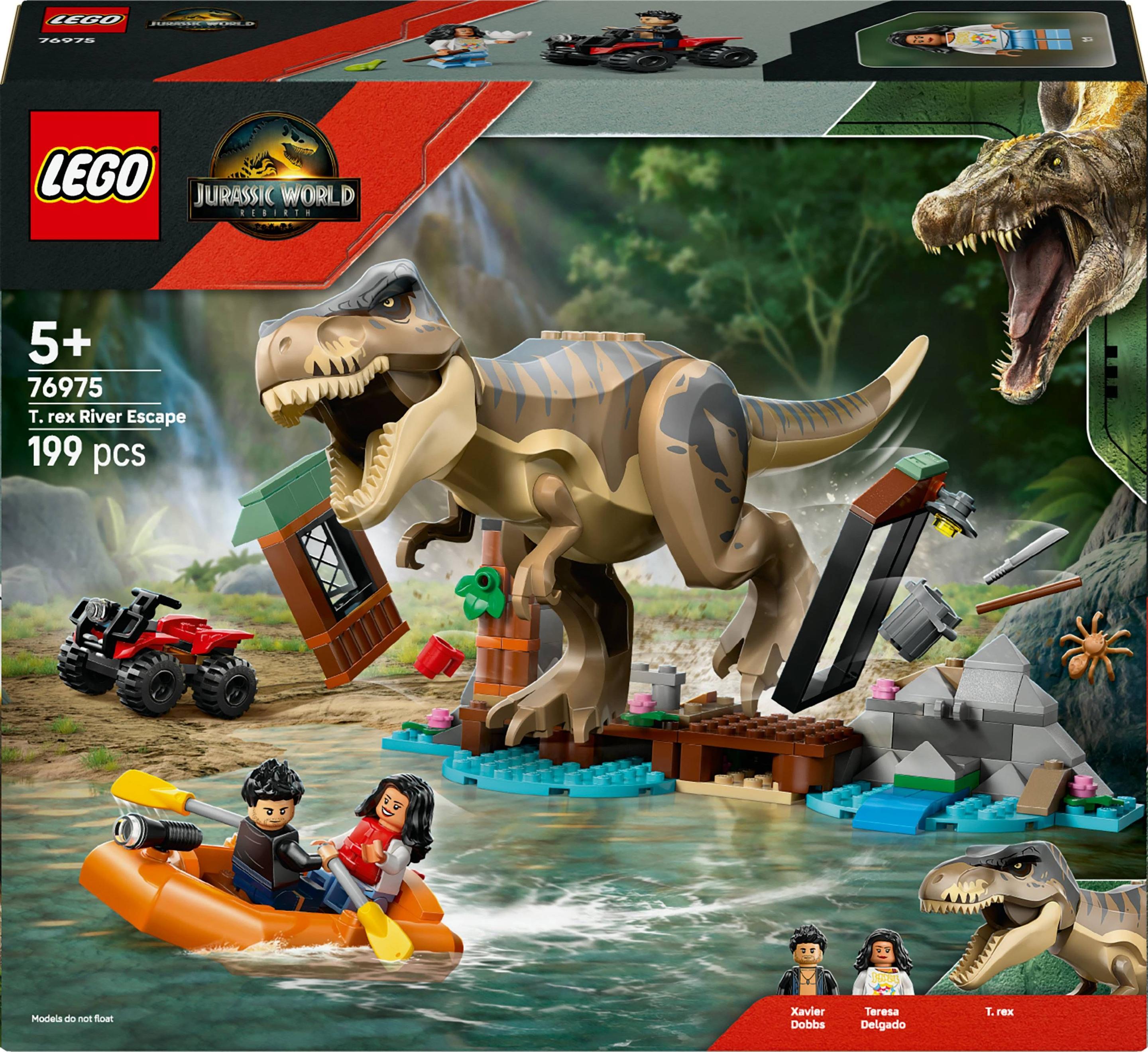 LEGO 76975 Jurassic World Fuga Pelo Rio do T. rex (5+ anos - 199 peças) — miniatura 4