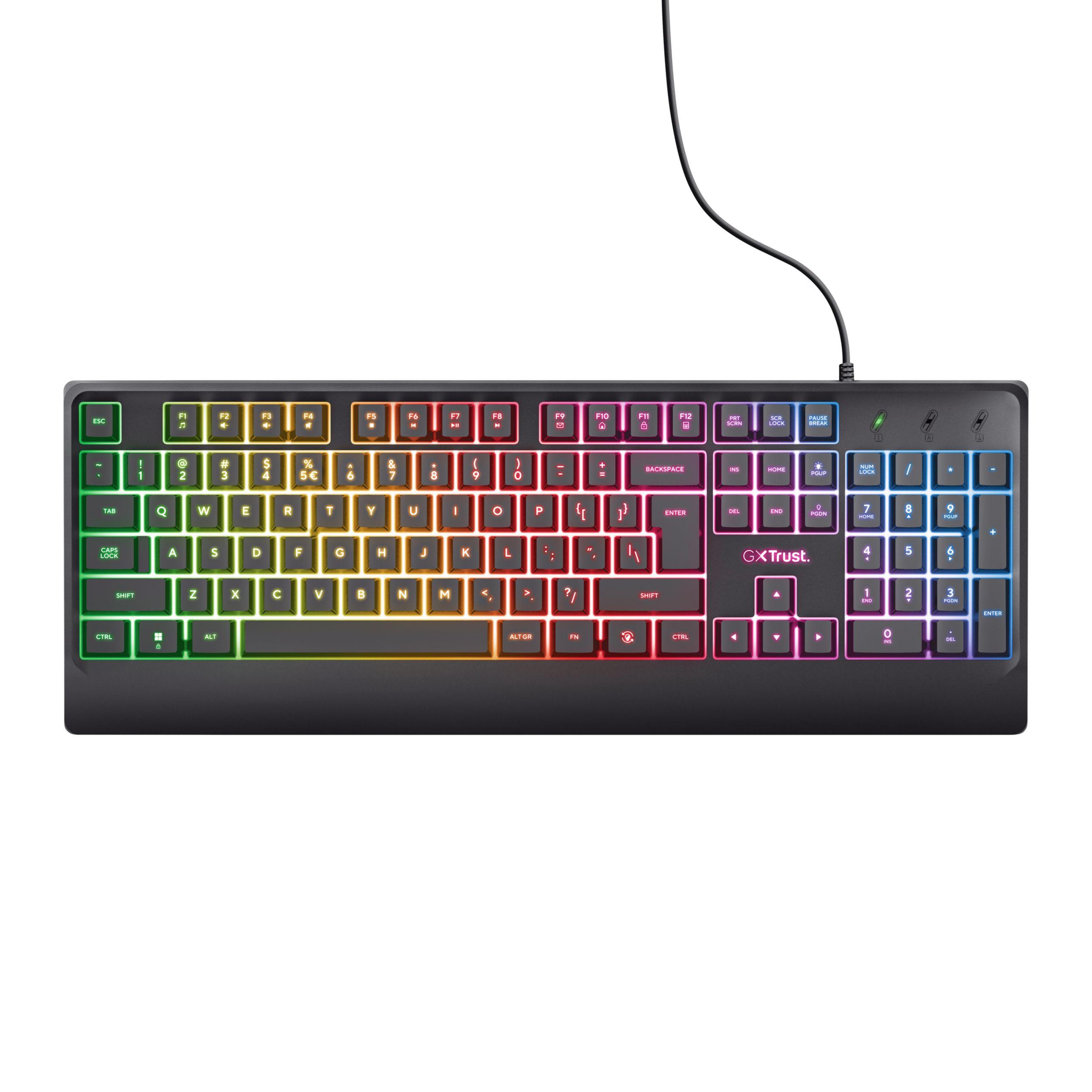 Conjunto Gaming TRUST GXT 792 QUADROX (Inglês - Tamanho completo - USB - Preto) — miniatura 5