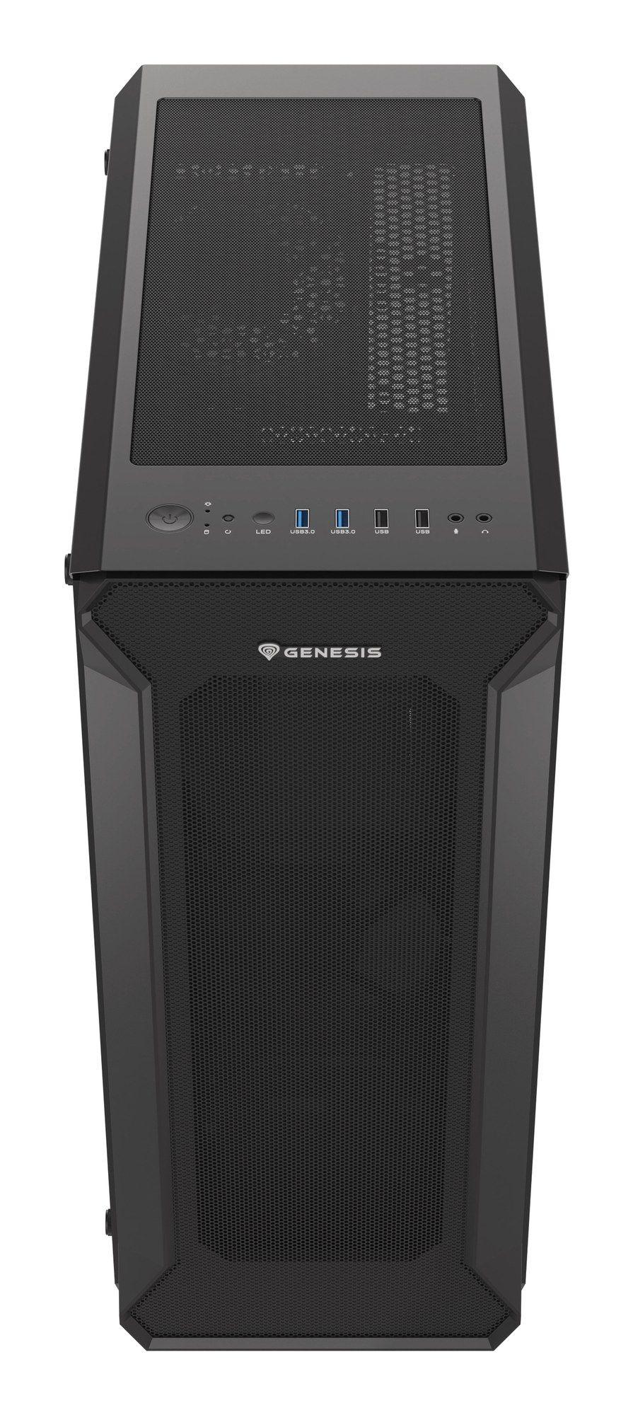 Caixa PC GENESIS Irid 505 V2 Midi Tower (ATX, Micro ATX, Mini-ITX - Midi Tower - 16,5 cm - Preto) — miniatura 5