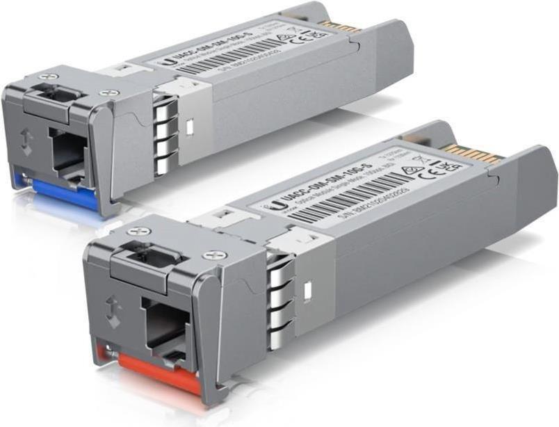 Módulo Transceptor SFP+ UBIQUITI UACC-OM-SM-10G-S-2 (2 unidades - 10Gbps)