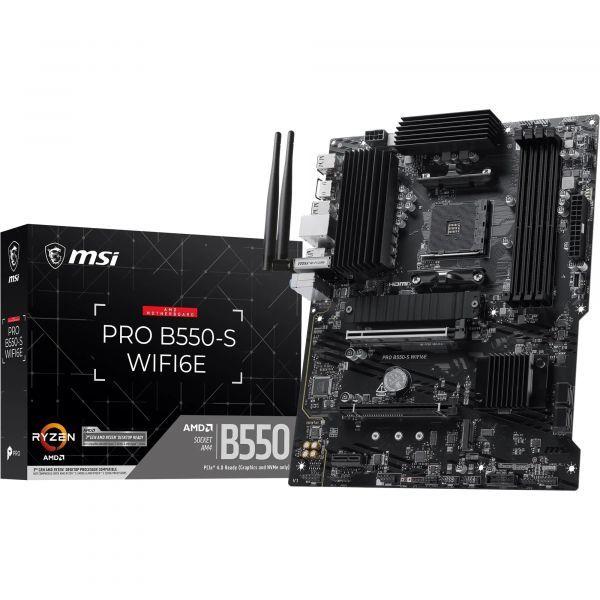 Motherboard MSI PRO B550-S WIFI6E (AM4 - ATX - AMD B550), miniatura 2