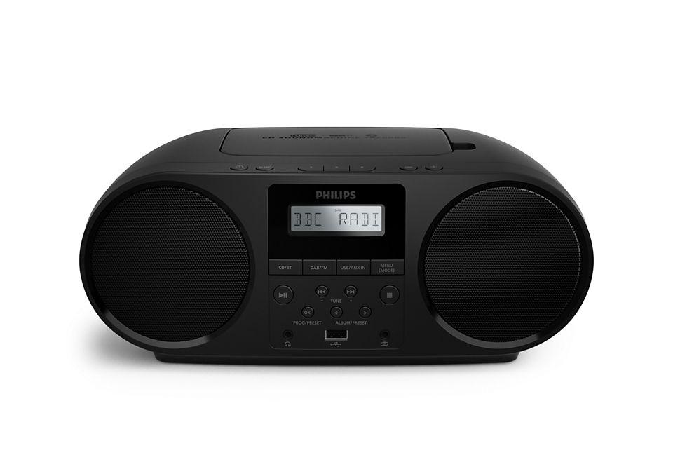 Leitor de CD Portátil PHILIPS TAZ6000/10 (4 W - Preto)