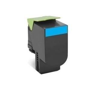 Toner LEXMARK 80C2HCE / 802HC XXL (3000 páginas - Ciano)