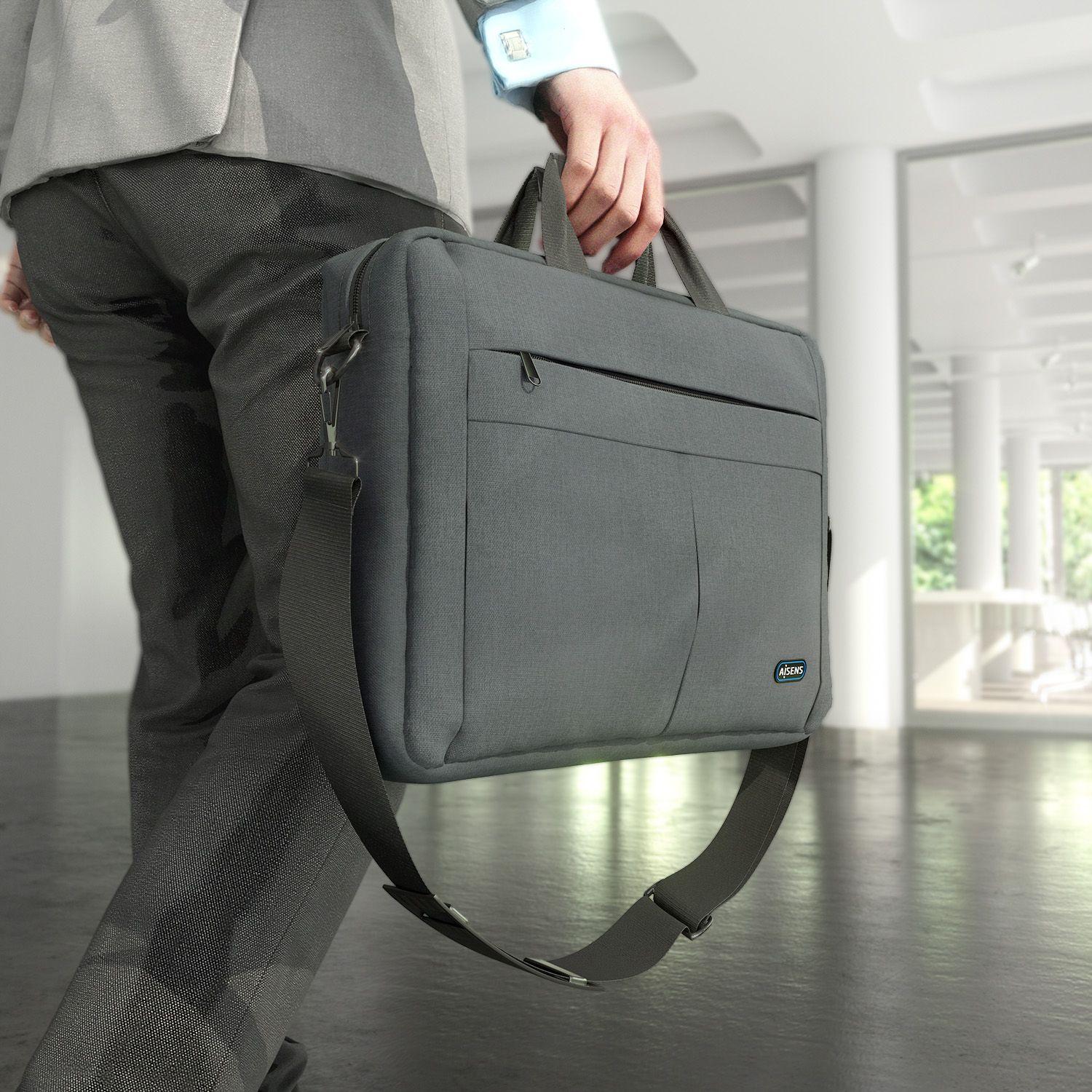 Mala para Portátil AISENS ASBG-BC025-GR (15,6" - Poliéster - 39,6 cm - Cinzento) — miniatura 5