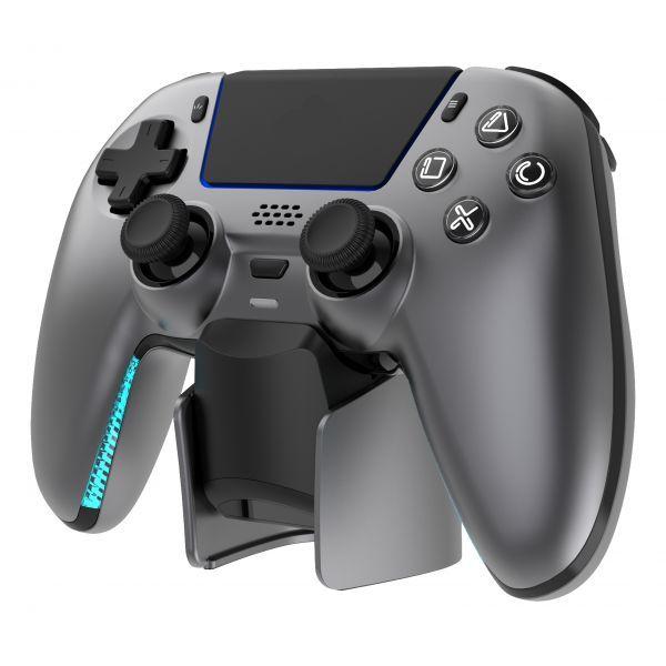 Comando com Estação de Carregamento DELTACO GAM-199-STEELGRAY (PlayStation - Sem fios - Cinzento aço) — miniatura 2