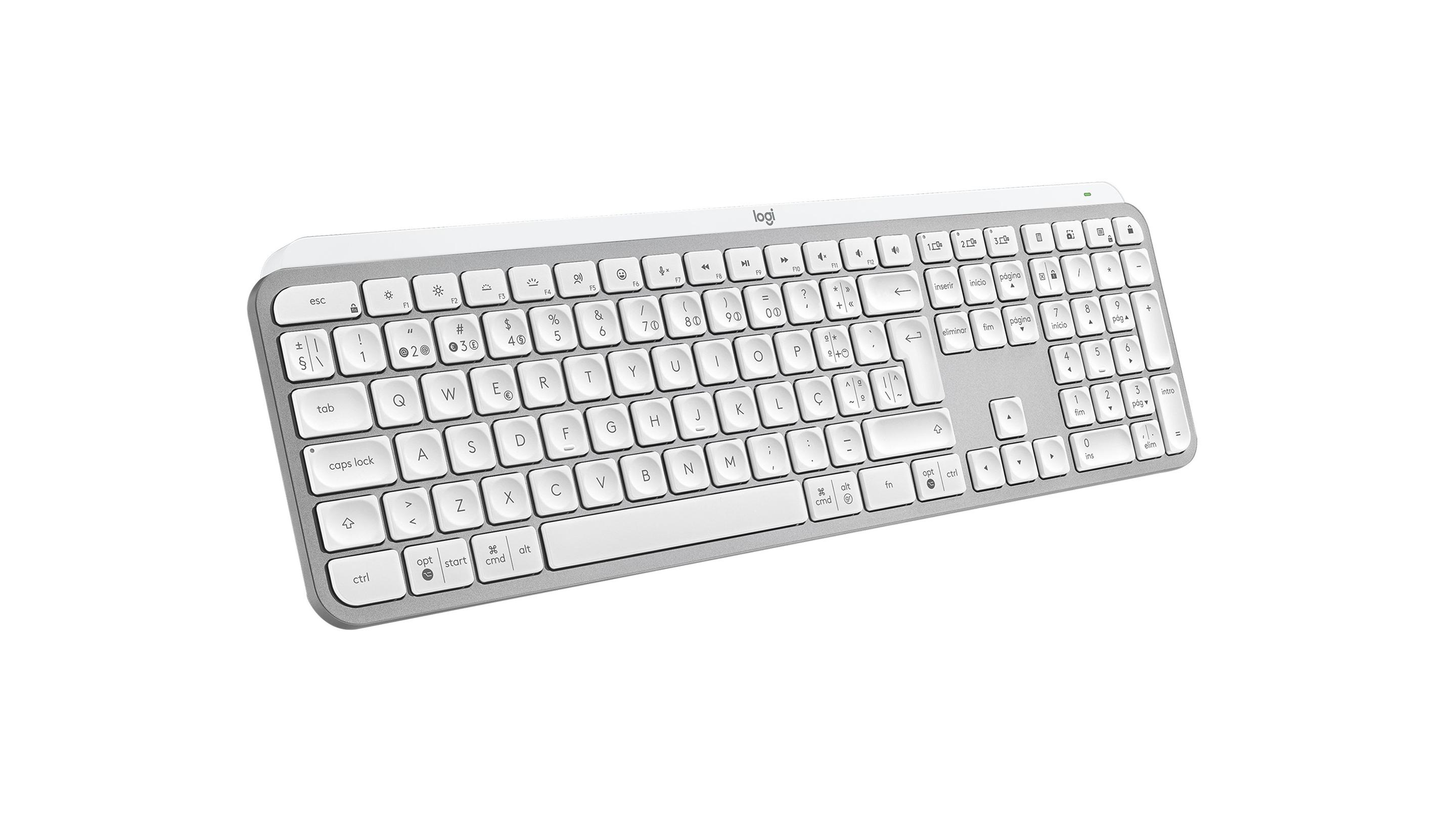 Teclado LOGITECH MX Keys S (Português - Teclas tesoura - Tamanho completo - Cinzento) — miniatura 7