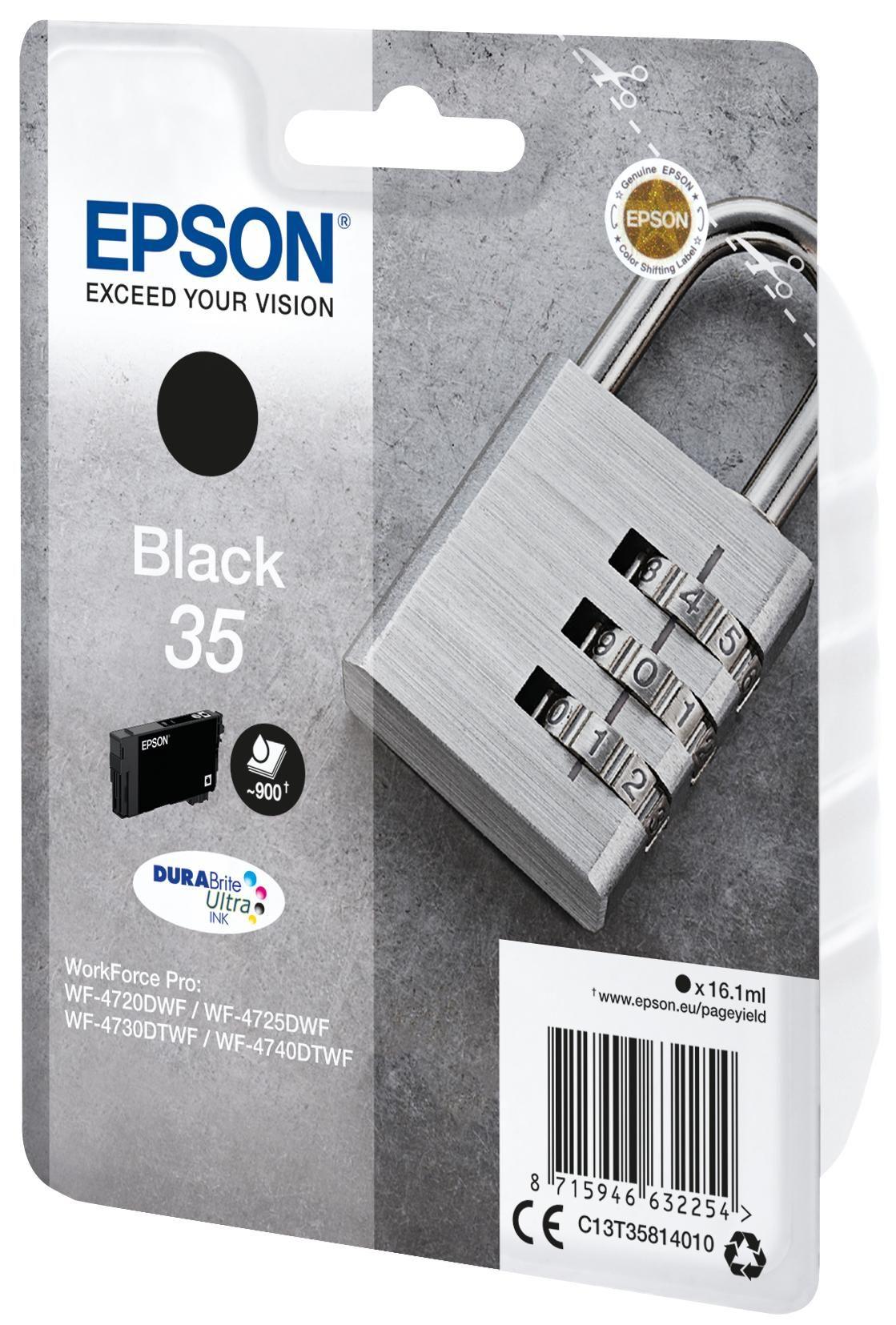 Tinteiro EPSON T3581 (35) (900 páginas - Preto) — miniatura 2