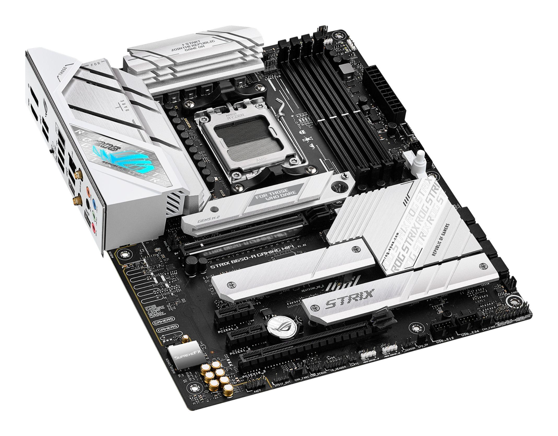 Motherboard ASUS ROG STRIX B650-A GAMING WIFI (AM5 - AMD Ryzen 7 - ATX - Preto e Prateado) — miniatura 6